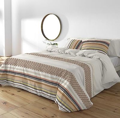 BOHEME Funda Nórdica Wanda Cama 150 Cm - 240x220 Cm, 100% Algodón. Cierre con Corchetes