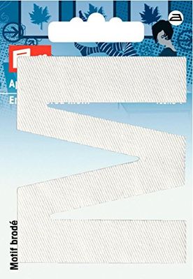 Aplicación letra M blanco