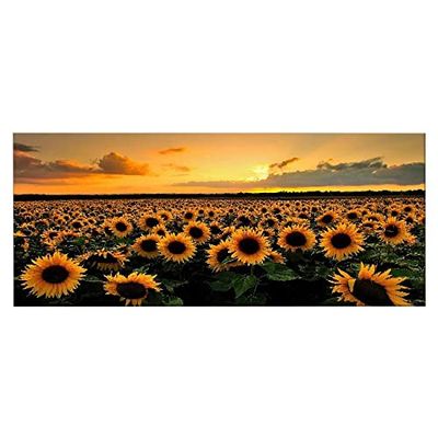 HOMEMANIA Quadro Flowers - Natura E Paesaggi - per Soggiorno, Camera - Multicolore in Poliestere, Legno, 70 x 3 x 100 cm