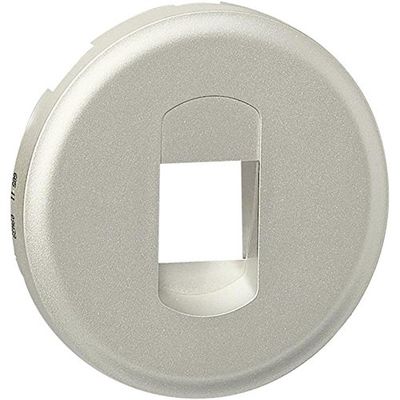 Legrand 068511 Enjoliveur Céliane pour Prise Haut Parleur Simple, Finition Titane, Lot de 10