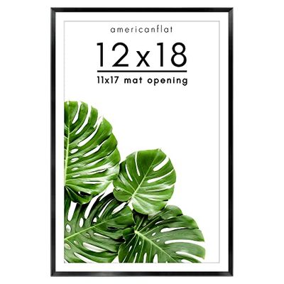 Americanflat 12x18 White Picture Frame, black, 30x45