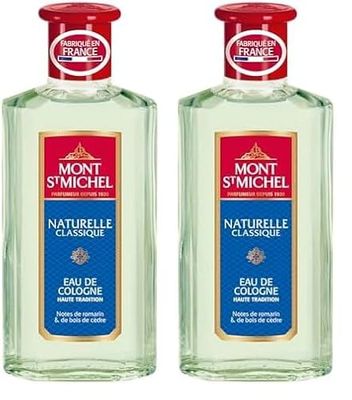 Mont St Michel - Eau de Cologne - Naturelle Classique - Flacon 250 ml (Lot de 2)