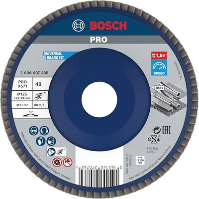Bosch 2608607338 Plateau à lamelles Ø 125 mm Grain 40