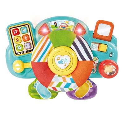 VTech-Baby Baby volante Juegos y actividades, Colgante para cochecitos, Silla de paseo, Juguete para el carrito, Regalo bebés +6 meses, Volante interactivo, Contenido en español