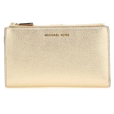 Michael Kors Dblzp Wristlet, Bolsa de Mano Mujeres, Oro pálido, Talla única