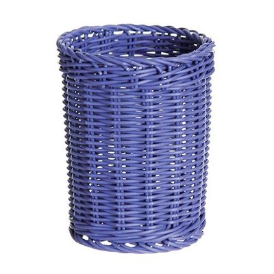 Excelsa - Cesta Trenzada (11,5 x 15 cm, 6 Unidades), Color Azul