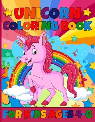 Unicorn Coloring Book For Kids: 103 pages for Ages 4-8 Simple Coloring Book. Unicorn Gifts for Kids, Girls, Boys. | 8.5" x 11"