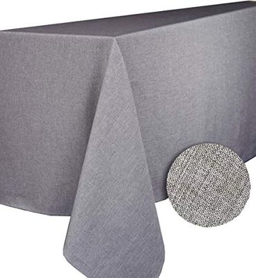 CALITEX 3372360502904 Toalha de mesa retangular de poliéster, poliéster, cinzento, 300 x 150 cm