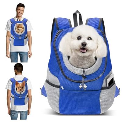 PETCUTE Dog Bag Pet Carrier Cat Dog Carrier Hondenrugzak Rugtas Hond Dubbele Schouders Rugzak Head Out Pet Carrying Bag voor Kleine Medium Honden For Bike Hiking Outdoor Travel