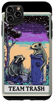 Team Trash Tarot Card Racoon Opossum Witchcraft Goth Possum Case for iPhone 11 Pro Max