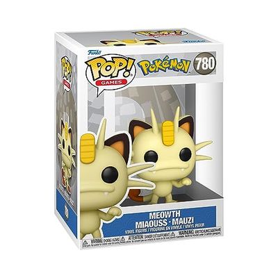 Funko POP! Games: Pokemon - Meowth - Vinylfiguur om te verzamelen, cadeau-idee, officiële merchandise, speelgoed voor kinderen en volwassenen, fans van videogames, modelfiguur voor verzamelaars en