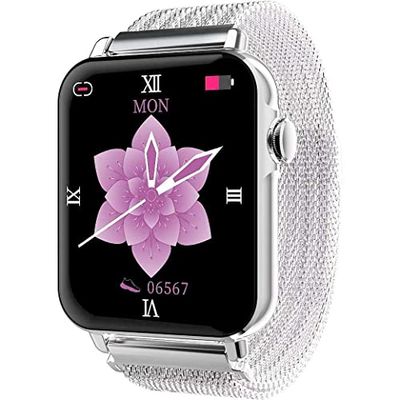 SMARTY 2.0 Digitaal automatisch dameshorloge met armband van gelegeerd staal SW035G02, zilver, modern, zilver., Modern