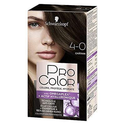 Schwarzkopf - Pro Color - Coloration Permanente Anti-Casse - Châtain 4.0