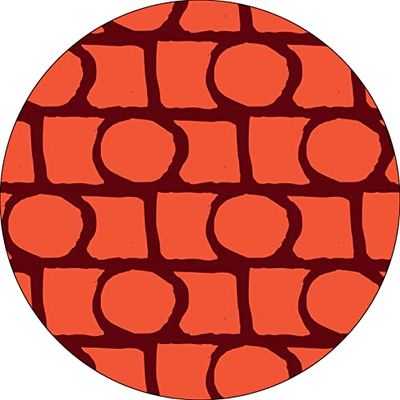 Bonateks, Ronde digitaal bedrukte muismat, antislip onderkant, voor kantoor en thuis, diameter: 22 cm