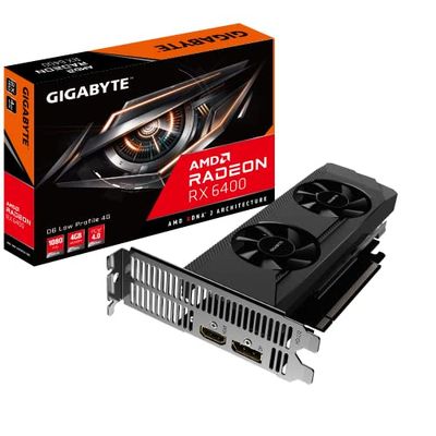 GIGABYTE RX 6400 D6 Low Profile 4G, GV-R64D6-4GL