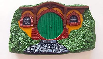 Bag End magnet, regalo per i fan dello Hobbit, ispirato a Tolkien, compatibile con i fan del Lord of the Rings, Frodo Baggins, Bilbo Baggins, un anello, tela di sacco, natale