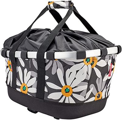 KlickFix Unisex - Adulto Bikebasket GT Cestino Bicicletta, 0304UMA, Margarite, Maße: 33 x 27 x 42 cm