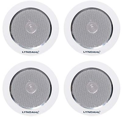 Lyndahl Speaker set, Bluetooth 4-channel amplifier CS200BT-AMP and 2-way speaker pair CS120AL with 2 or 4 built-in speakers ceiling speaker with 4 speakers