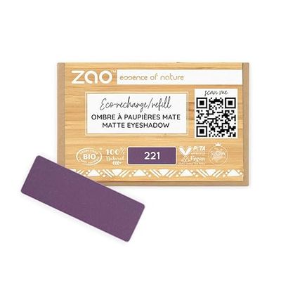 ZAO Refill Rettangolo Eye Shadow 221 Matt Plum