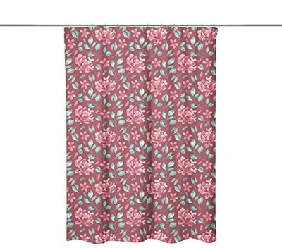 Bonamaison, Rideau de Douche Imprimé Numériquement, Anneaux de Rideau de Douche Inclus, 1 Pièce, 140X200 Cm - Conçu et fabriqué en Turquie
