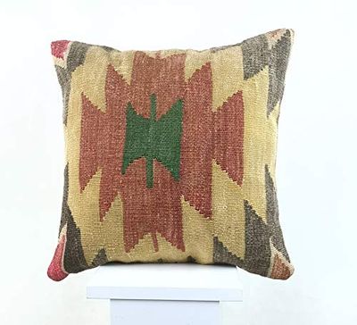 Kelim Cuscino 40x40 cm fatto a mano turco prodotto federe kilim dekorativo orientale etnici cuscino A1137