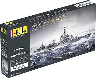 Heller Maquettes Bateaux : Collection Historique : Marceau et Zerstörer Z31