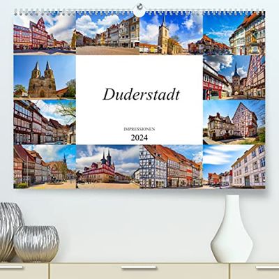 Duderstadt Impressionen (hochwertiger Premium Wandkalender 2024 DIN A2 quer), Kunstdruck in Hochglanz: Zwölf Bilder der wunderschönen Stadt Duderstadt