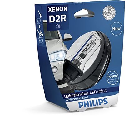 Philips 85126WHV2S1 Lampadina per Fari allo Xenon WhiteVision gen2 D2R, Blister Singolo