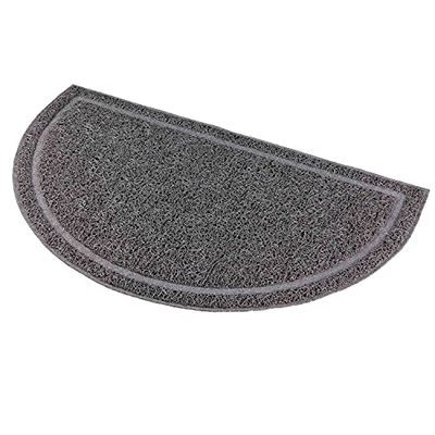 Trixie Alfombrilla PVC, Semi-Circular, 59×35cm, Antracita
