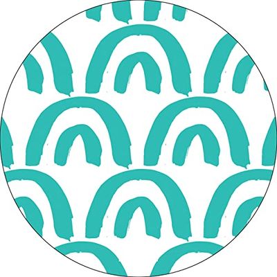Bonateks, Round Digital Printed Mouse Pad, Non-Slip Base, for Office and Home, Diameter:22cm