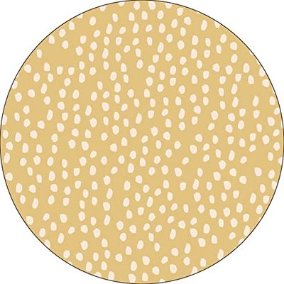 Bonateks, Ronde digitaal bedrukte muismat, antislip onderkant, voor kantoor en thuis, diameter: 22 cm
