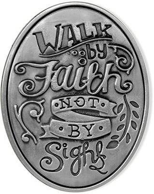 Angelstar 74222 Walk by Faith Visor Clip, 2-1/2"