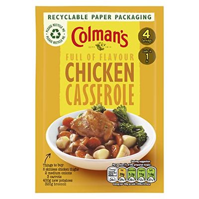 Colman's Chicken Casserole perfect with a baked potato Recipe Mix quick to prepare casserole mix 40 g