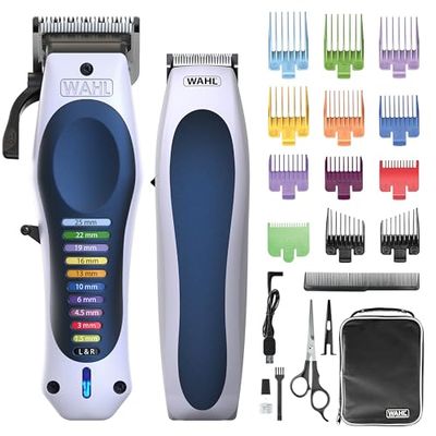Clipper Kit Combi Cordless Lithium, Total Haircut Kit, Taper for Ultimate Control of Cutting Length, Ulta Powerful Battery, Trimming for Finishing Touches & Beard Maintanence, Scissors & Hair Comb