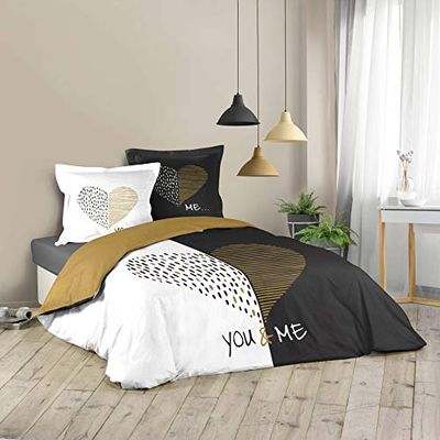 Douceur d'intérieur 3-delat set 240 x 220 cm tryckt 42 trådtäthet designplats Miu