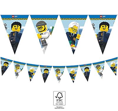 Procos 10232198 Lego City Flagga Banderoll, Flerfärgad