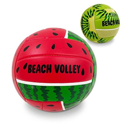 Mondo Toys piłka do siatkówki plażowej FRUIT – rozmiar 5 – 270 g – zielona/czerwona – 13905