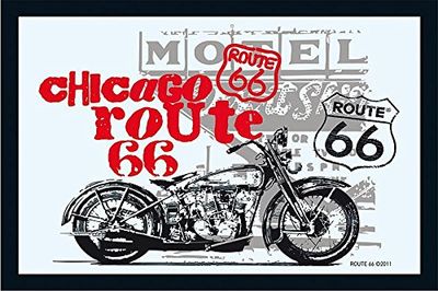 Close Up Route 66 Spiegel Chicago Bike (22cm x 32cm)
