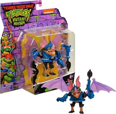 Giochi Preziosi - Tortugas Ninja Caos Mutante–Wing Nut en versión Action Figure Articulada – Tamaño 12 cm – Detallada – para niños a Partir de 4 años