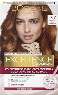 L'Oréal Paris Excellence Creme Tinte 7.7-Caramelo helado 192 ml