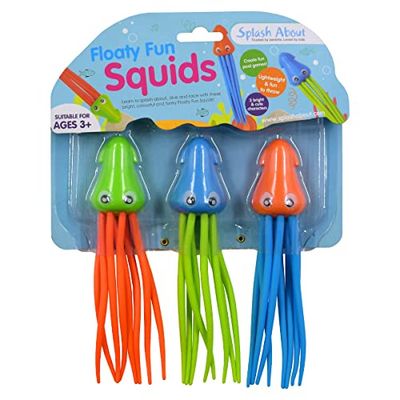 Splash About Floaty Fun Squid Duikspeelgoed - Verpakking van 3