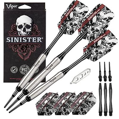 Viper sinistra 95% tungsténio dardos de ponta branca