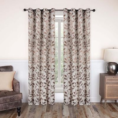 Superior Lot de 2 Rideaux occultants Thermiques pour Chambre à Coucher avec Passe-Tringle, 132,1 x 213,4 cm, crème