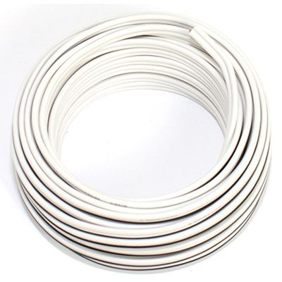 Cabo para altifalantes (2 x 0,50 mm², 10 m), branco