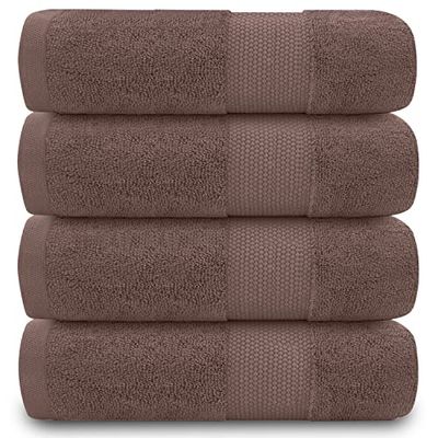 GC GAVENO CAVAILIA 700 GSM Premium Quality Hand, Extra Absorbent 4pk 100% Ringspun Cotton Towel, Egyptian, Camel, 50x85 Cm
