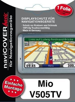 Displaybeschermfolie naviCOVER MioV505 TV