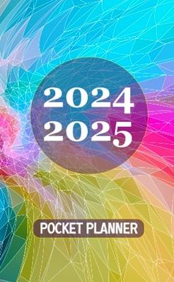 2 Year Pocket Planner 2024-2025: 24 Months January to December Personalized Plan & Organizer Schedule/Smal Purse Size With Major Holidays, Password, Logbook/ Watercolor cover design