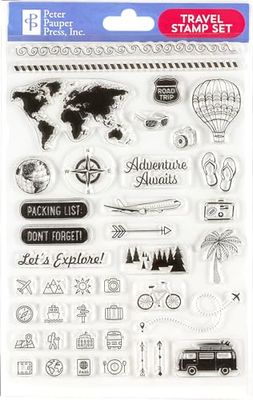 Travel Clear Stamp Set (40 individual stamps)