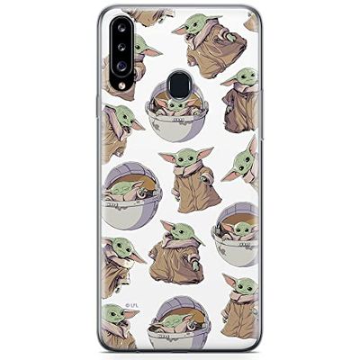 ERT GROUP mobiltelefonfodral för Samsung A20S originalt och officiellt licensierat Star Wars mönster Baby Yoda 028 optimalt anpassad till formen på mobiltelefonen, fodral tillverkad av TPU-plast