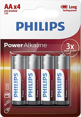Philips Powerlife Pile AA, confezione da 4